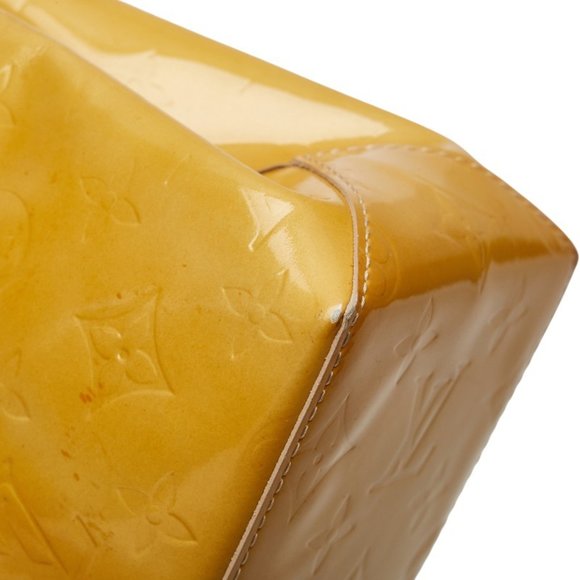 Louis Vuitton Monogram Vernis Reed PM Handbag M91144 Beige Patent Leather Wom... - Picture 7 of 12